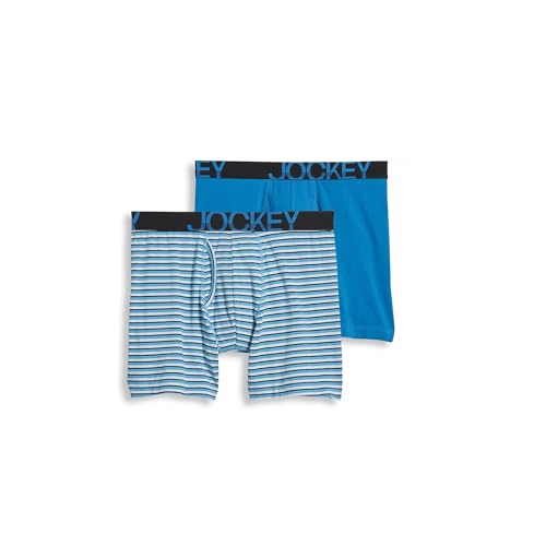Jockey Men's Underwear Big Man ActiveStretch Long Leg Boxer Brief - 2 Pack