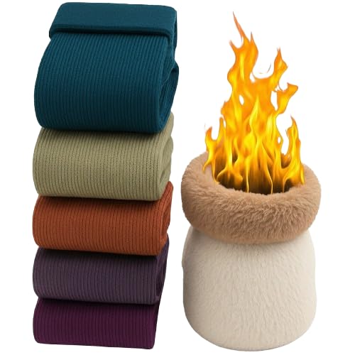 Cozy Everyday Socks Soft Warm Comfortable Socks for Daily Activities and Relaxed Wear (Pack of 5)-picture-23