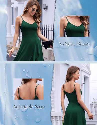 Image of DRESSTELLS Women's Cocktail Dresses, Formal Wedding Guest Graduation Party High Low Dress