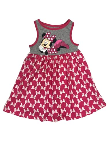 Minnie Mouse Dress Bows All Over Outfit Toddler Girls (4T) Grey
