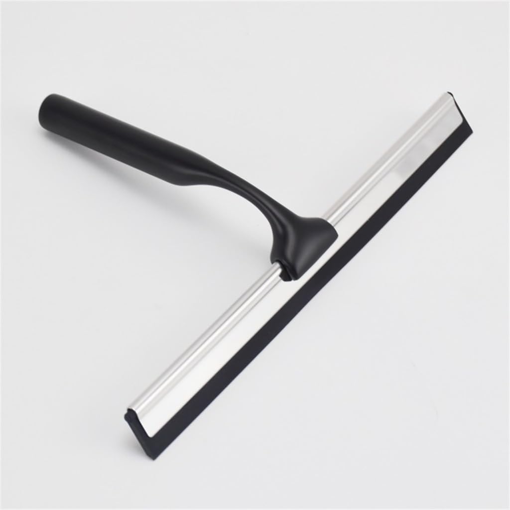 Raspador de Vidrio de acero Inoxidable, limpiaparabrisas de Goma Suave for Piso, Oficina, hogar, raspador de Vidrio