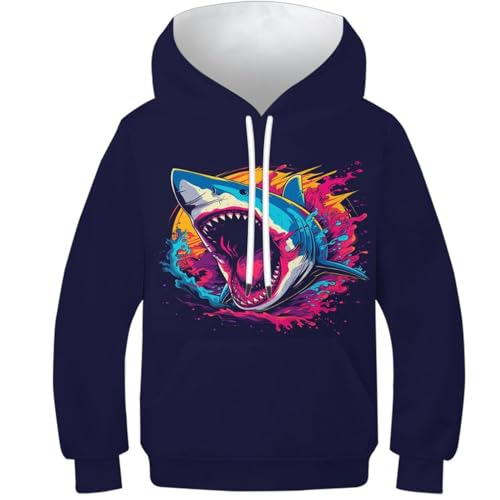 Sweat à capuche enfant unisexe 6-15 ans : pull avec poche et impression couleur tendance