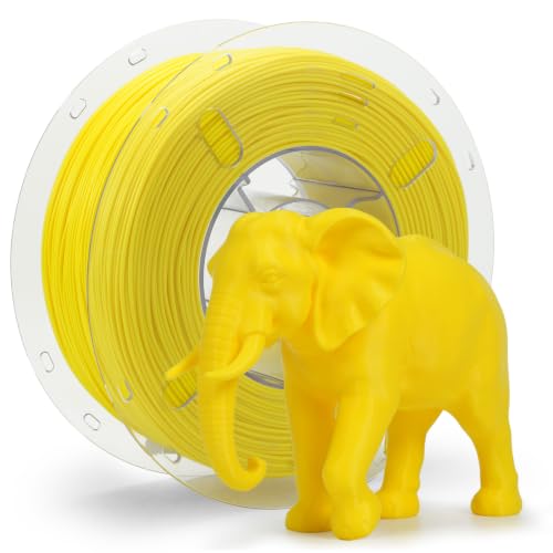Image of VOXELAB HS PLA+ Filament 1.75mm, High Speed PLA Plus 3D Printer Filament, 1kg (2.2lbs) for Most FDM 3D Printers, Enhanced Toughness & Smooth Printing, Superior Layer Adhesion(Yellow)