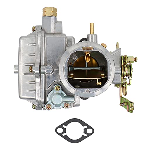 NENKUTEN New Carburetor for Ford 1957 1960 1962 144 170 200 223 inline 6 6 Cyl 4 Cyl Engines 1 Barrel Carb Replace Holley 1904 Manual Choke 1959 F100 single barrel Carburetor with Gasket