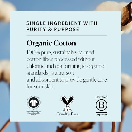 sky organics - organic cotton swabs 500 ct - ultra soft tips - strong amp durable - hypoallergenic - chlorine free - sustainable 