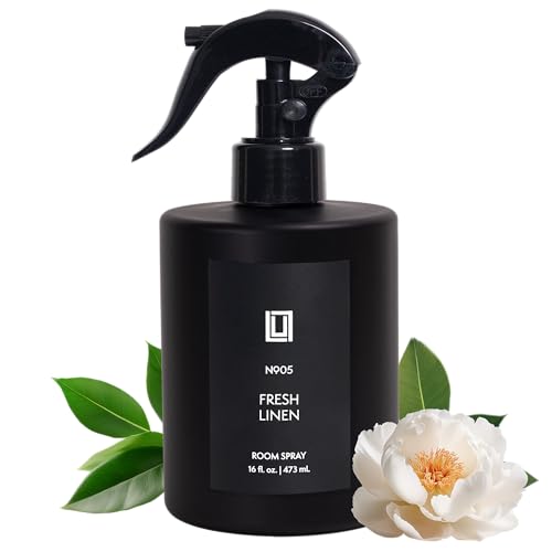Lulu Candles | Fresh Linen | Luxury Room Spray | Fine Mist Air Freshener| Aromatherapy Odor Eliminator | 16 Fl. Oz.