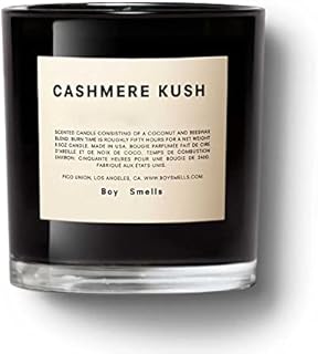 Cashmere Kush Boy Smells Candle | 50 Hour Long Burn | All Natural Coconut & Beeswax | Luxury Scented Candles for Home (8.5 oz)