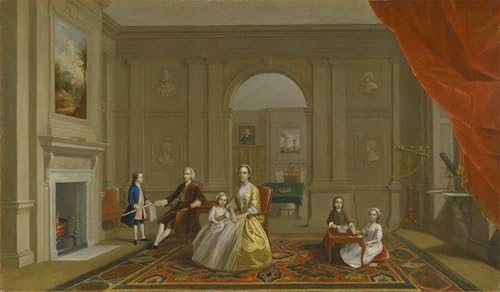 Toile Arthur Devis La Famille Bacon 60x90cm - Tableau Classique pour Chambre