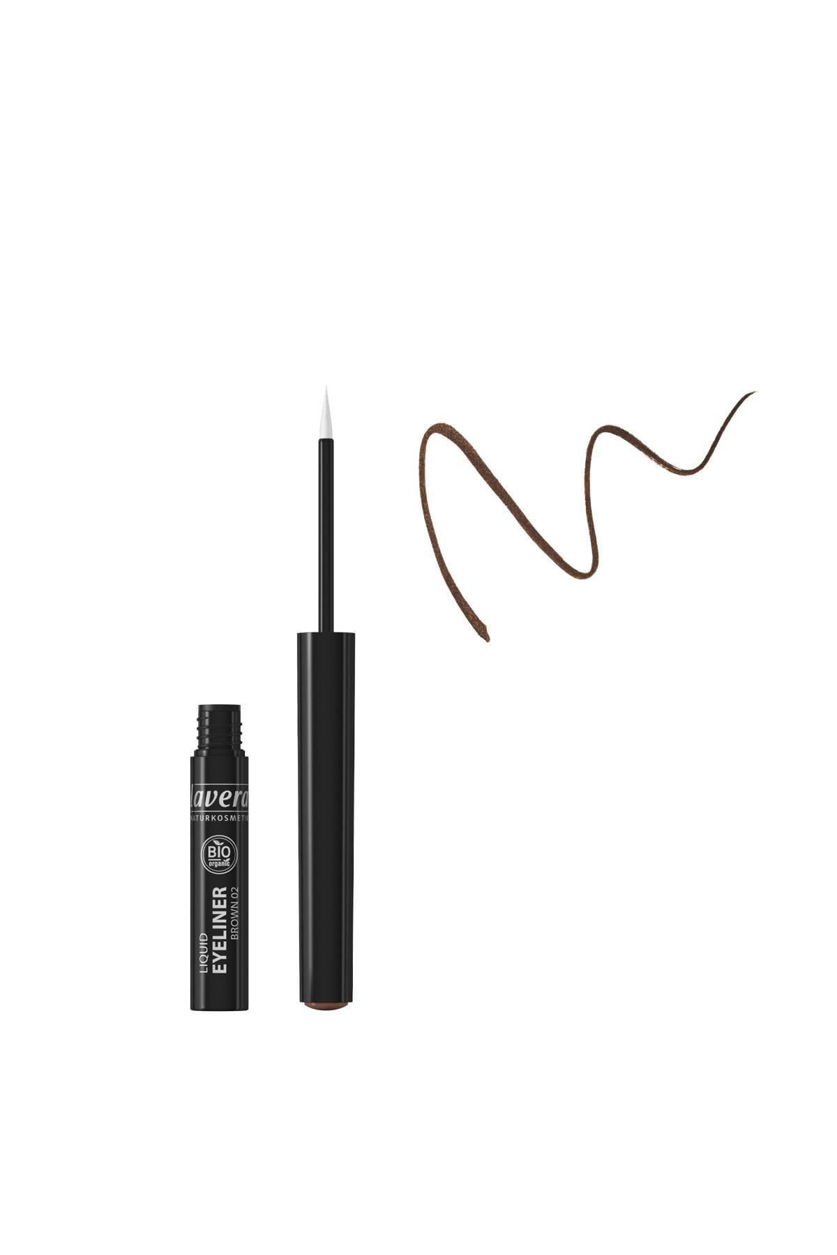 lavera Liquid Eyeliner -Brown- For an expressive look ∙ Organic blossom extracts & organic oils ∙ Vegan Natural cosmetics Make-up Organic plant ingredients 100% natural make-up (2.8 ml)