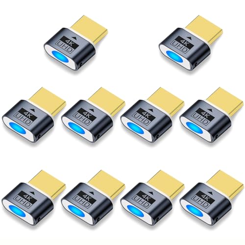 Emulador HDMI 4K pack de 10 adaptadores virtuales para pantallas host de PC y Linux