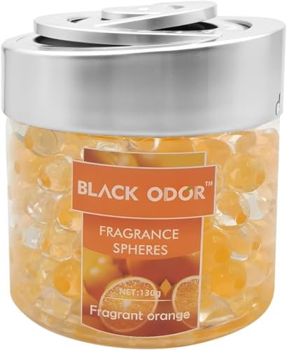Image of BKN Super Fragrance Black Odor Car Air Freshener B0-10| 130g Bubble Gel Balls | Long-Lasting Scent for Home, Office, Car, Bathroom & Closet | Odor Eliminator & Room Deodorizer (Orange)