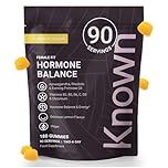 Known Hormone Balance Women’s Multivitamin Gummies – Lemon – Vitamin B6, D & C, Ashwagandha, Evening Primrose Oil – Energy, Mood & Skin Support – Vegan Gummy Supplement – for Women – 3 Month Supply