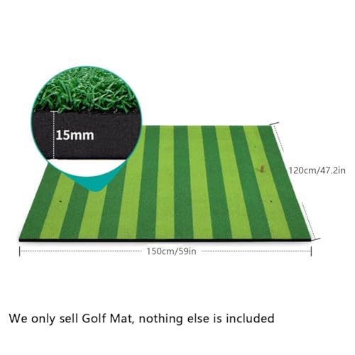 Tapete de práctica de golf de césped artificial resistente con base amortiguadora 4