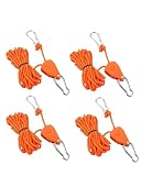 Yotlein 4 Pièces Tendeur Voile Ombrage, Corde à Cliquet, 4m...