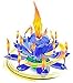 Produktbild Musik Blumenkerzen Alles Gute zum Geburtstag mit Fontäne und Musik Kerzen Tortendeko Hochzeitsfontäne 14 Kerzen mit der bekannten Melodie Happy Birthday (Blau 14 Kerzen)