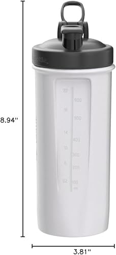 Miniatura 41 de BlenderBottle Classic V2 - Botella mezcladora para batidos de proteínas y entrenamiento previo, 4 onzas, color marrón completo Canela