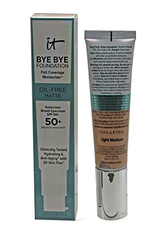it Bye Bye Foundation Moisturizer Oil-Free Matte SPF 50+ 1 fl. oz. (Light Medium)
