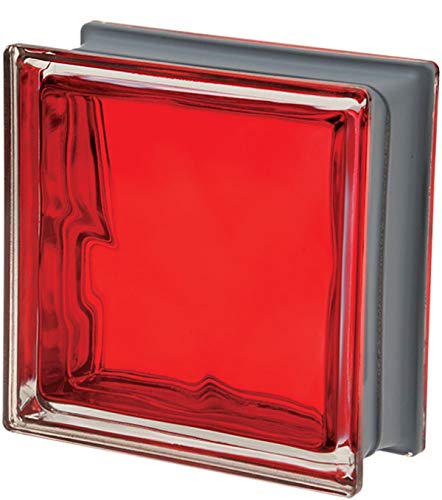 Vitroland 605421 Bloc en verre, rouge Cover