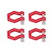 Dilwe RC Car Trailer Buckle, 4 Pcs Metal Tow Shackle Lock Catch for RC Climbing Crawler Car Accessory Parts