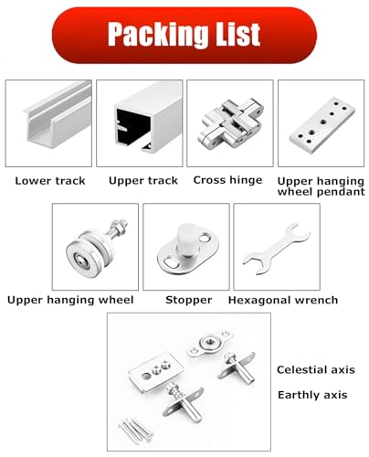 Kit rail de porte coulissante aluminium separation piece cuisine salon