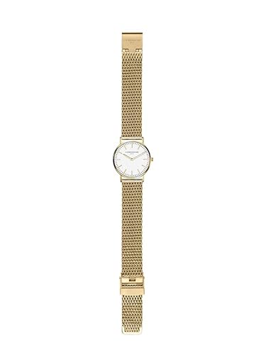 Liebeskind Berlin Orologio da polso da donna – 30 mm al quarzo con cassa rotonda – Cinturino in maglia in acciaio inox – 5 ATM impermeabile – Senza tempo e filigrana, gold, 30 mm, oro - Immagine 3