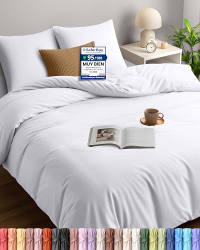Utopia Bedding Funda Nordica Cama 180 240x260, Blanco
