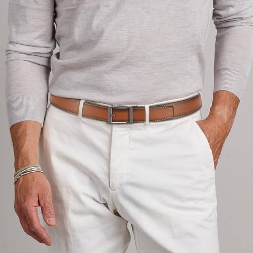 CHAOREN Leather Ratchet Belt Men - Mens Belts Casual Accessories for Every Occasion (35mm)2