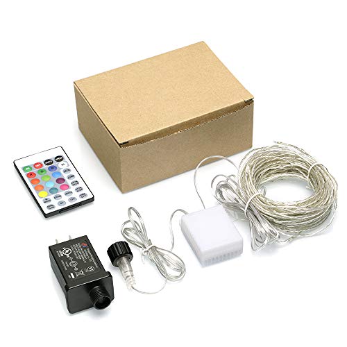 Xinkaite 14 Colors String Lights 66Ft 200 Led Ultra Thin Rope Lights Plug In Waterproof Outdoor/Indoor Starry String Lights Multi Color Changing, Fairy Lights With Remote For Christmas Wedding Room #TOP6