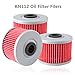 Poweka KN112 Oil Filter Compatible with MX XR200R XR250 XL350R XR400R XR500R KLX110 KLX Replace HF112 KN112 Pack Of 3