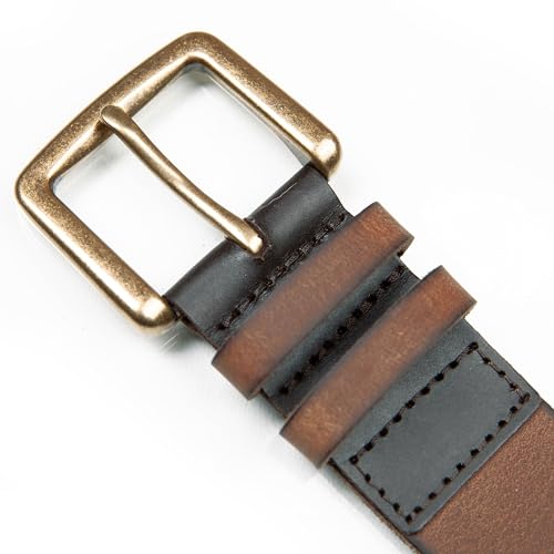 Image of Lucky Brand Men's Jeans Leather Belt| Classic| Casual| Dress| Everyday| American Heritage| Genuine Leather| Metal Buckle