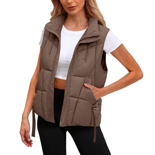 Chaleco acolchado informal de mujer para el paseo diario invernal