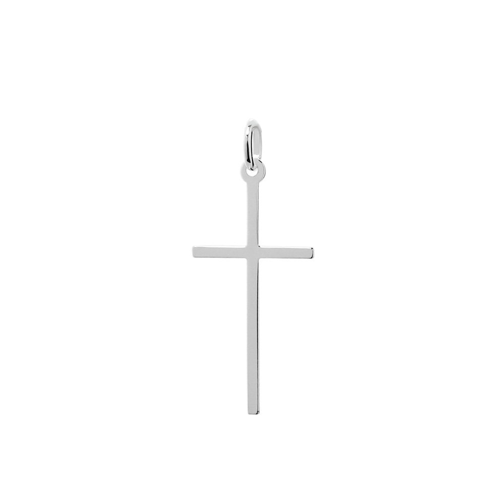 Argento Sterling Croce Battesimo Ciondolo Croce In Argento Sterling 925, Senza Pietre, Per Comunione, Cresima E Battesimo - Modello 6352, Marca NKlaus