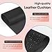 Arm Rest for Nails Tech with Table Mat for Salons and Home Manicures, Soft Microfiber Leather Nail Hand Rest for Relaxing Arms, Non-slip Height Hand Pillow Cushion Nail Salon Manicure (Black)