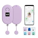 【MIXI公式】 みてねみまもりGPSトークPlus（MB06）｜防犯ブザー・トーク機能一体型 液晶ディスプレイ搭載 安心の業界最大級バッテリー2000ｍAh 防塵 防水 子供向けGPS 日本PTA推薦商品 迷子防止の小型GPS ストラップ・充電ケーブル付き ［限定カラー：ラベンダー（MB06）］ image