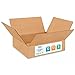 IDL Packaging Flat Corrugated Shipping Boxes 12"L x 12"W x 3"H (Pack of 5) - Quality Choice of Sturdy Packing Boxes for USPS, UPS, FedEx Shipping - Easy-to-Recycle Cardboard Boxes for Packaging