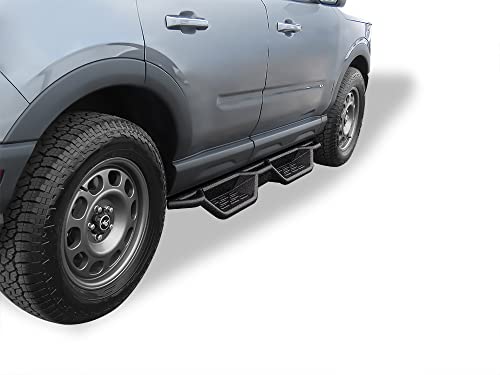 Estribos Tubulares APS 6 Pulgadas Negro para Ford Bronco Sport miniatura 2