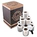 Case Set 12 Rolls 5" x 1000' Clear Stretch Film Shrink Wrap 80 Gauge w/ 1 Handle for Office Warehouse Shipping Storage Retail Home