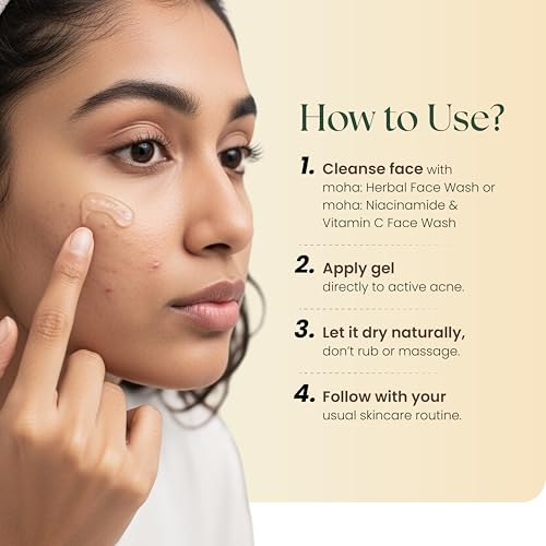 Moha spot corrector gel tube with Tea Tree Oil for pimples and redness – image 6