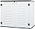 KINYING Outdoor Storage Shed - Horizontal Storage Box Waterproof for Garden, Patios, Backyards, Multi-Opening Door for Easy Storage of Bike, Garbage Cans, Tools, Lawn Mower, Off-White, 26 Cubic Feet