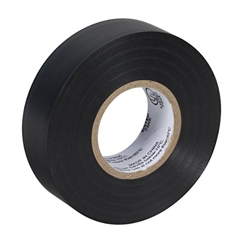 Duck Brand 3/4-Inch by 60 Ft Utility Vinyl Black Electrical Tape, Single Roll (299006)