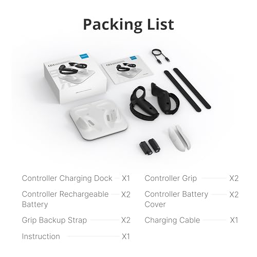 Image of BOBOVR CD3 Controller Wireless Charging Combo, Support Charging with G3 Grip, Compatible with Quest 3 /3S Controller