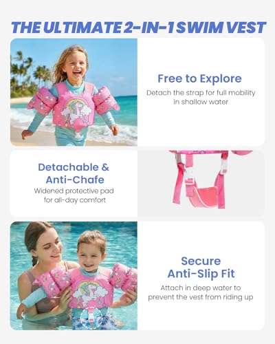 Image of Gogokids Puddle Float Jumper 24-66 Pounds, Toddler Swim Vest Kids Floaties