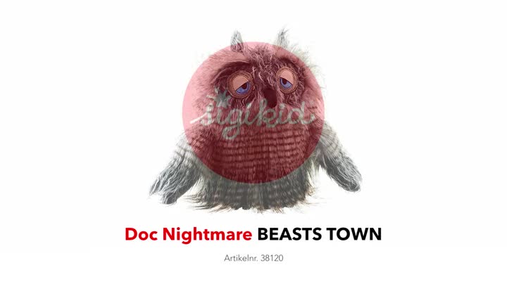 SIGIKID 38120 Doc Nightmare Beasts Town Kinder und Erwachsene Kuscheltier empfohlen ab 3 Jahren grau – Bild 8