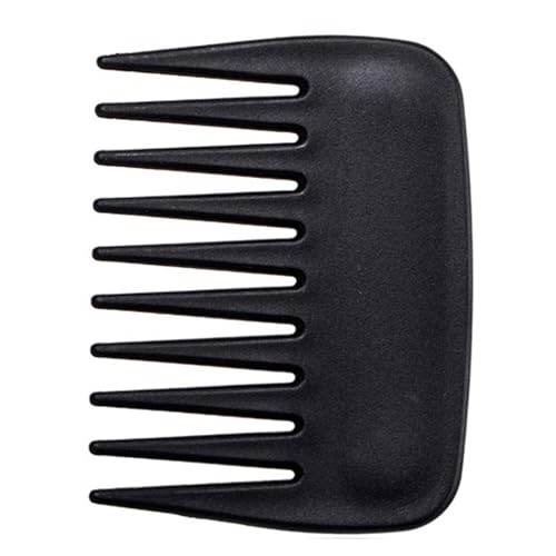 Peine de Dientes Anchos Mini Portátil Negro