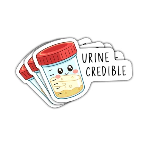 3Pcs Urine Credible Sticker Funny You’re Incredible Sticker Gift for Medical Med School Students Urine Credible Stickers Incredible Healthcare Car Decal for Laptop Bottle Notebook Toolbox Hard Hat 3'
