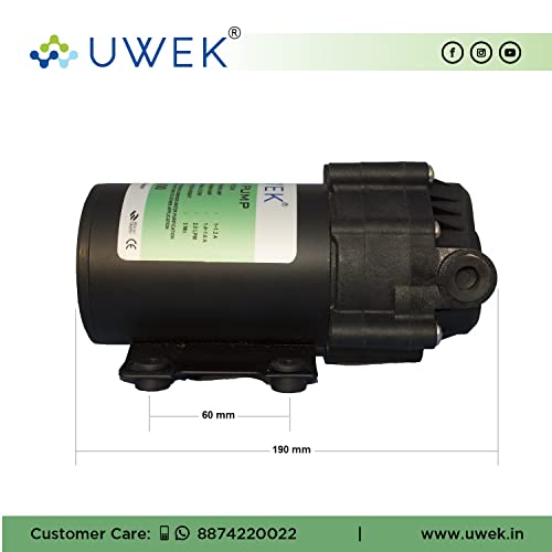 Image of UweK Dura RO Pump - 100 GPD, 100% Copper Winding, 24V DC, 2 Year Warranty