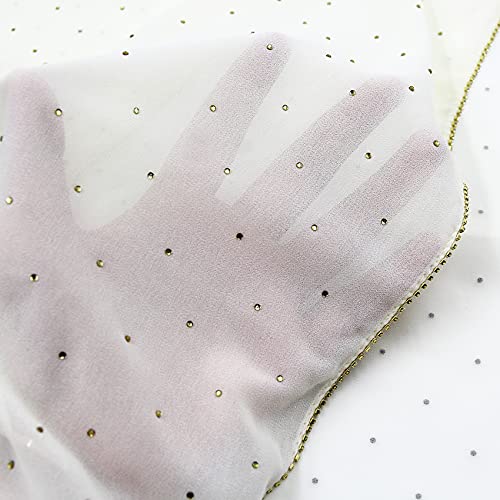 ANKOMINA Women Soft Chiffon Rhinestone Long Scarf Shawl Fashion Muslim Hijab Head Wrap Scarves3