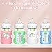 Mity rain 4 Pack Silicone Sleeves for Dr. Brown's Glass Bottles 5OZ - Anti Breakage Baby Bottle Holder, Compatible with Dr. Brown's Glass Bottles for Babies (5OZ)