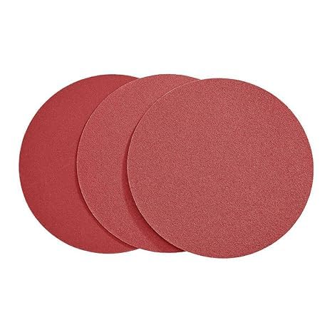 12 in, 60/80/120 Grit Cloth-Backed PSA Sanding Discs with Zirconia Alumina Grain, 3 Piece