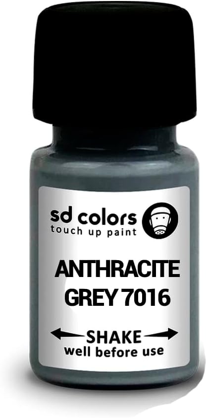 SD COLORS ANTHRACITE GREY RAL 7016 New Touch Up Paint 8ML REPAIR SCRATCH CHIP BRUSH